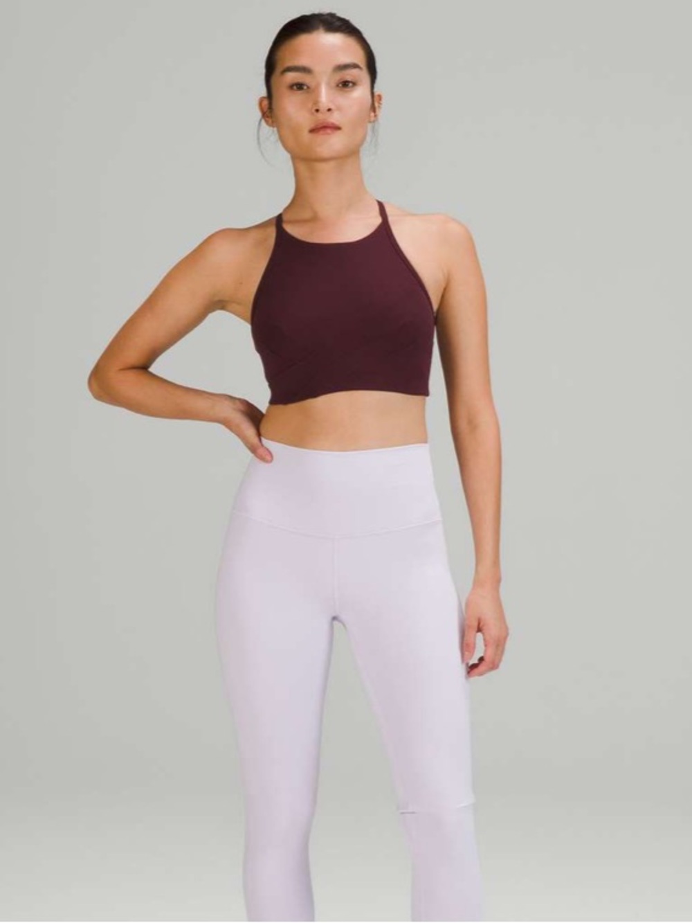 Lululemon Flow Y Wrap-Front High-Neck Bra *Light Support, B/C Cup